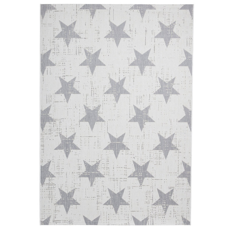 Oquawka area rug Machine Woven Rectangle Cream/Grey, Rectangle 160 x 230cm