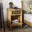 Aleksandria One Drawer Rustic Farmhouse Nightstand with Open Shelf-391106899