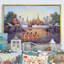 Paysage de vie bouddhiste asiatique rétro - peinture sur toile-1046475872-1046475876