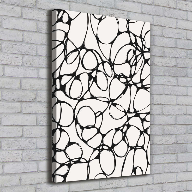 Chaotic Circles - Wrapped Canvas Print