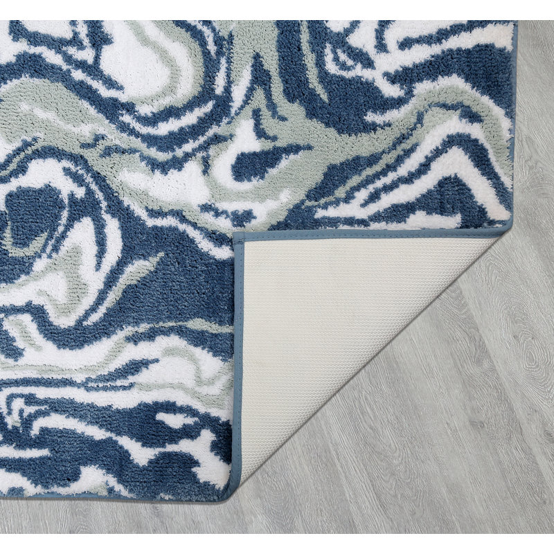 Marbella Bathrug, 40" L x 24" W, Blue