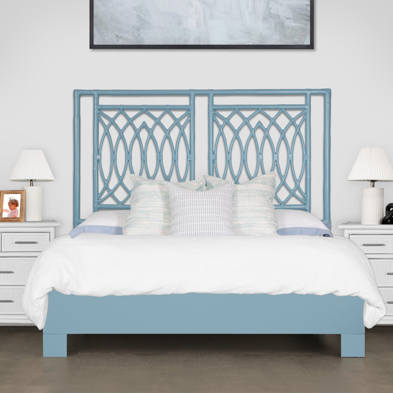 Haskins Headboard, Queen, Pool Blue