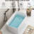 49 - Inch Acrylic Freestanding Soaking Tub, Square Design, Overflow, Comfortable Bathing Feeling, Easy Installation Guide Experience, Process