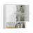 Bathroom Wall Cabinet With Door, Over Toilet Storage Cabinet With And Adjustable Shelves, 3-Tier Medicine Cabinet Wall Mounted, For Bathroom, Kitchen, Entryway, Laundry Room, White