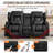 3-Seater Reclining Sofa With Flip-Down Console, Cup Holders, Charging Ports, Storage Drawer & Bluetooth Speakers-1836576643