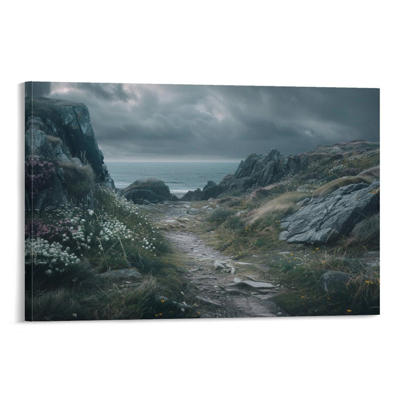 Toile encadrée 24 "x 36" avec cadre en bois, prête à être accrochée, 24 po x 36 po