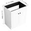 Meuble-lavabo moderne 30 po, portes à fermeture douce, contreplaqué blanc, lavabo non inclus, meuble-lavabo autoportant, 2