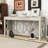 60-Inch Wood Console Table with Spacious Drawers, X-Leg Design-788878809