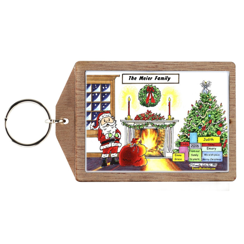 Porte-clés de Noël personnalisé