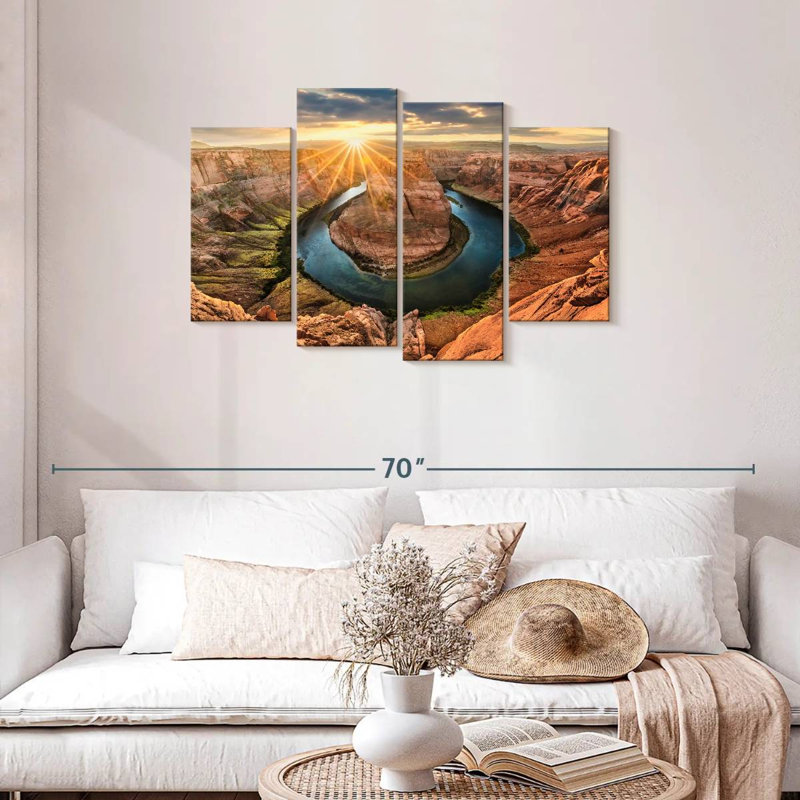 Alvord Horseshoe Bend In Page Arizona, H 27 po x l 43 po