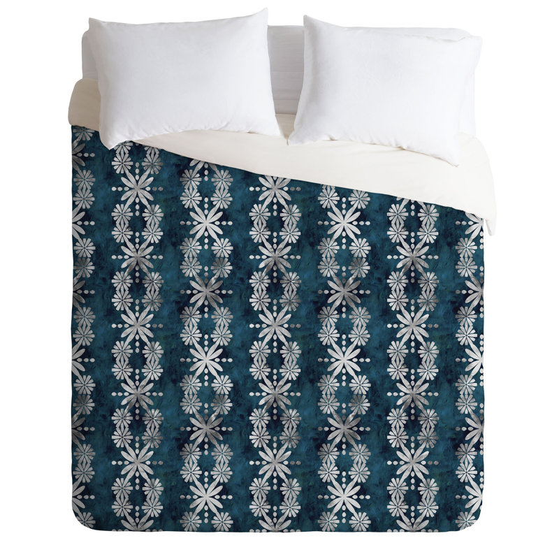 Polyester Floral Duvet Cover, King Duvet Cover + 2 Shams