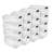 Sterilite Clear Plastic Stackable Storage Bin with White Latch Lid-139190165