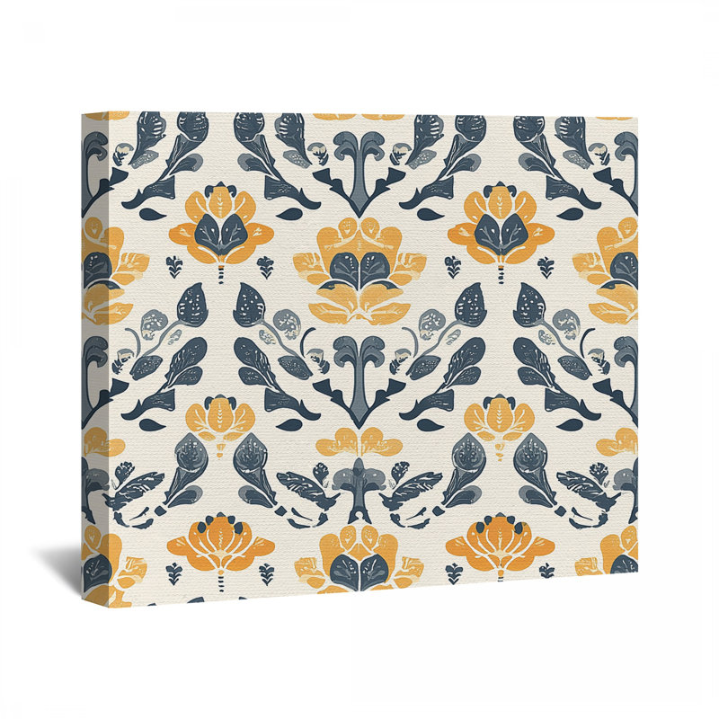 Emballage floral sur toile - Décoration murale nature, H 20 po x l 30 po