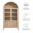 Nolan 74" Tall Arched Storage Display Cabinet-107335490