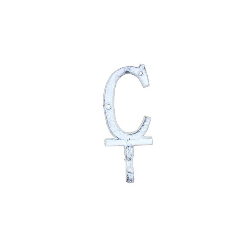 Soules Metal Wall Wall Hook, Whitewashed