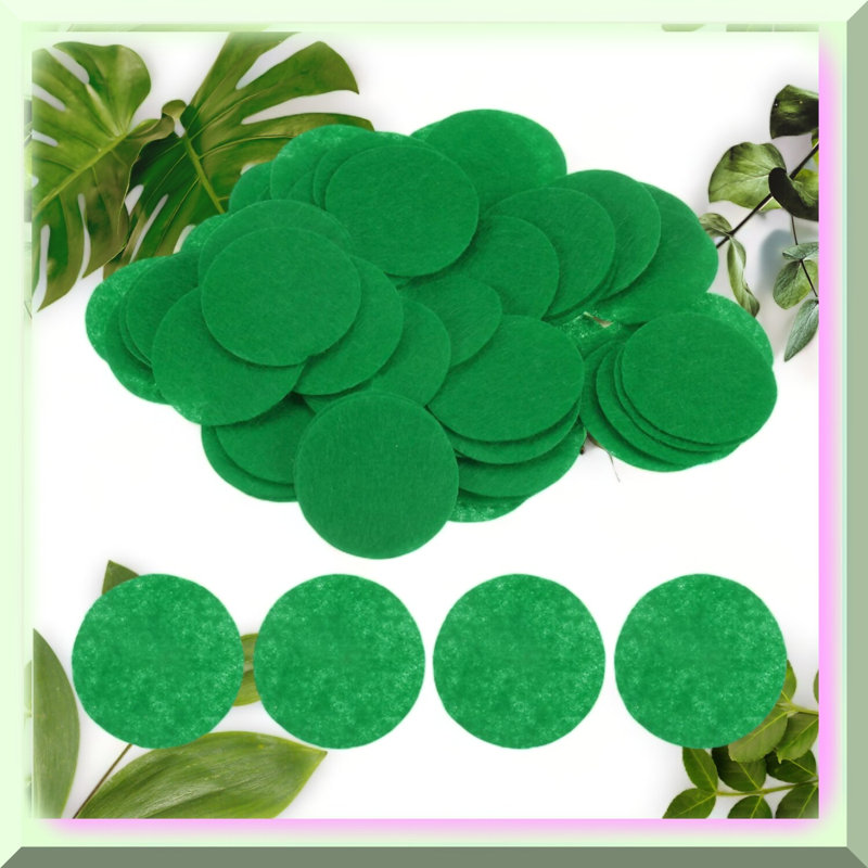 FeltCircles 3/4 Inch, Set of 100, Green