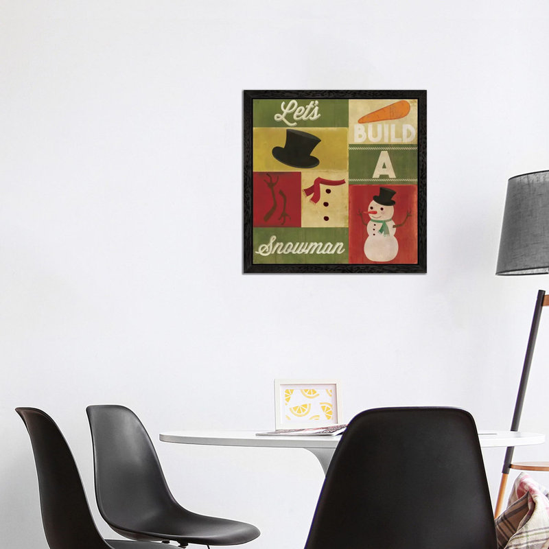 Print on Canvas, 45.72 cm H x 45.72 cm W, Black Floater Framed