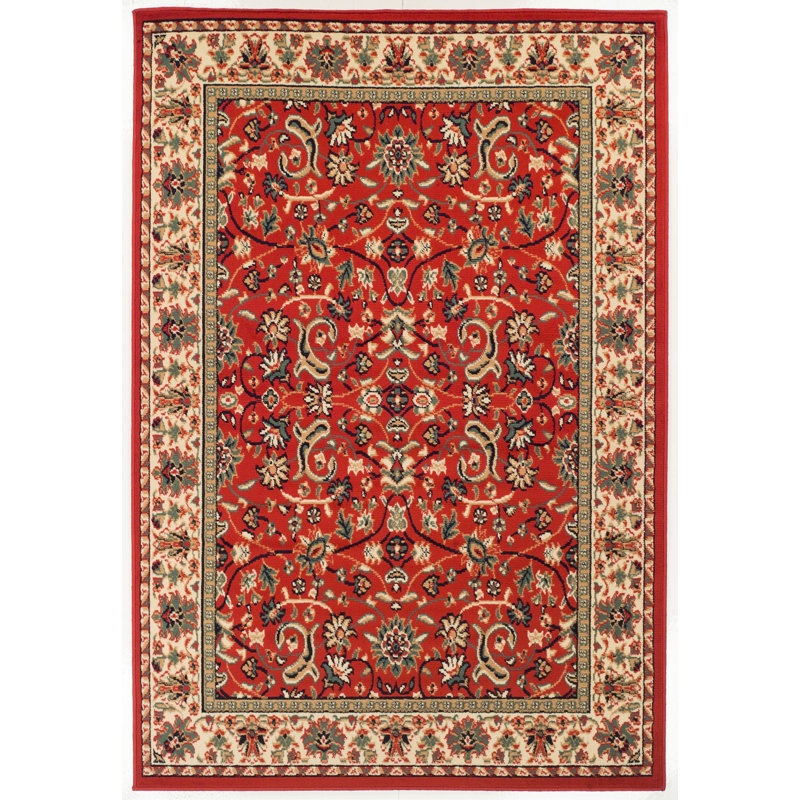 Wodonga Washable Oriental Indoor / Outdoor Rug, Rectangle 5' x 8'