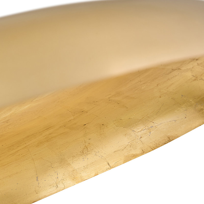 Sadie 1 - Light Steel Chandelier, Lacquered Brass, 8" H x 24" W x 24" D