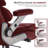 500 lb Big & Tall Ergonomic Executive Office Chair with Adjustable Lumbar Support, 3D Flip-Up Armrests, Wide Cushioned Seat, High Back Leather Computer Desk Chair for Home Office-428989314