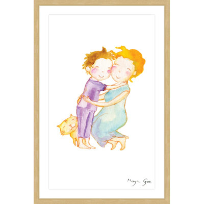 « mom étreinte » par maya gur, reproduction d’art encadrée