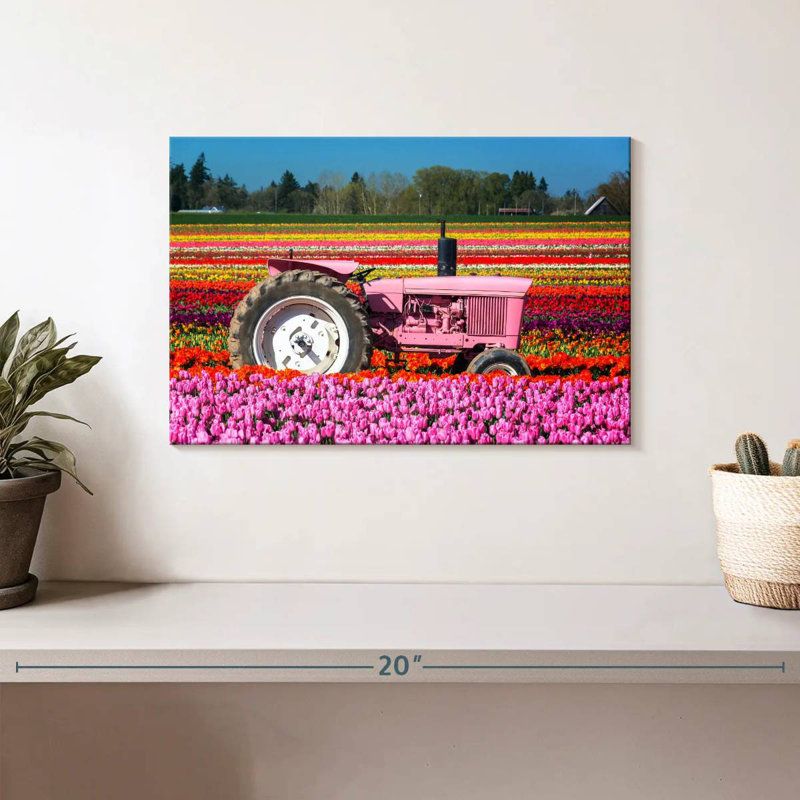 Tracteur de ferme à tulipes Alvord, H 8 po x l 12 po