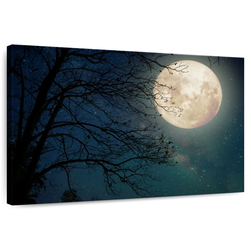 Oberle Starry Sky Full Moon, 26" H x 39" W