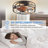 21 Inch Cage Ceiling Fan With Light Flush Mount With Light Remote Control (Bulbs Not Included)
