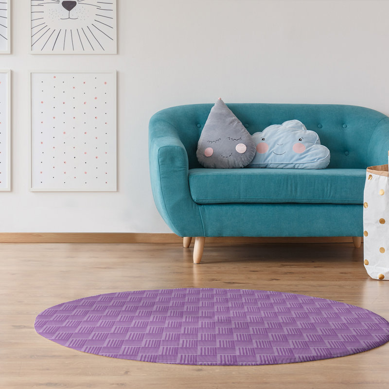 Chenille Indoor Rug, Round 5'