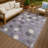 Machine Washable Indoor/Outdoor Chantille ACN2444 Floral Rug-600092039-600092046