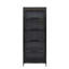Vitrine de 76,75 po en fer avec portes en verre-792867519