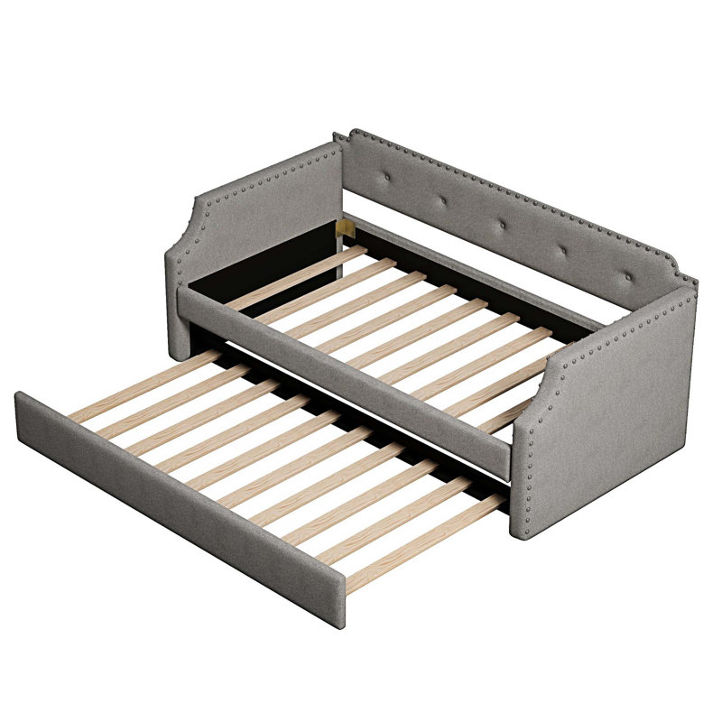 Edriana Upholstered Daybed, Gray