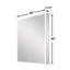 Azamat 30"H Recessed or Surface Mount Frameless LED Medicine Cabinet With  Adjustable Shelves-505742998-505742999