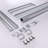 Semi-Frameless Double Sliding Shower Door, Bypass Shower Door, 1/4" (6Mm) Thick SGCC Tempered Glass Door