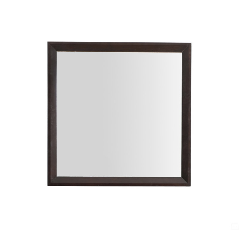 Rectangular Mirror, Espresso, Horizontal and Vertical