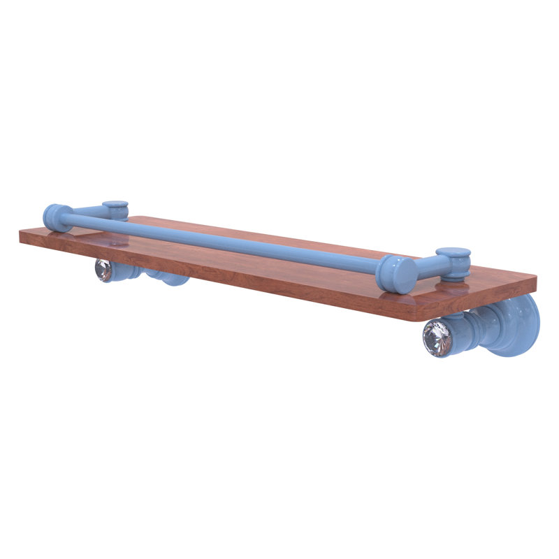 Tablette flottante Carolina, H 3,3 po x l 16 po x P 5,54 po, Bleu troll plat