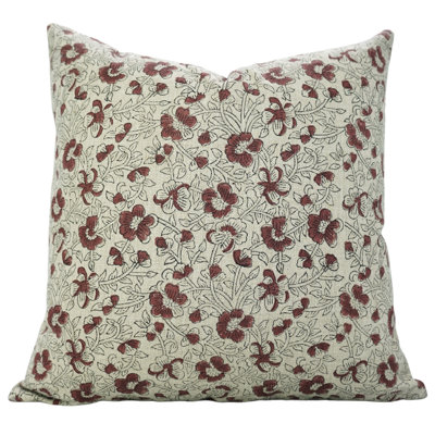 Housse de coussin «Divin Lin» Fab Divine Farmhouse, décoration pour la maison, taie d'oreiller décorative pour salon, canapé, lit, rouge