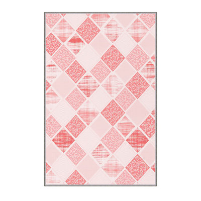 Antibacterial Woven Carpet (3D Digital Print) 4.0 x 5.9 Feet, 100% Polyester, Pile Height: 0.3 Inches | PVC Felt Dot Non-Slip Underside, Machine Washable, Perfect for Living Room & Bedroom Decor