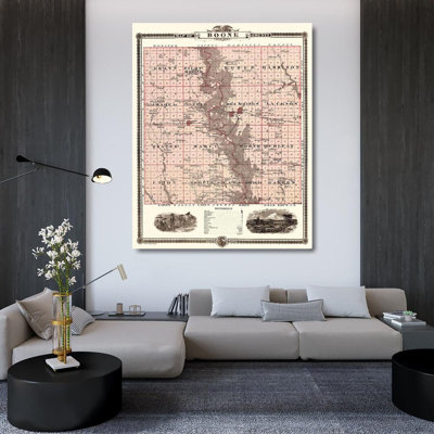 Art sur toile tendue Lark Manor ™ Andreas Gallery: Boone Iowa Landowner, Andreas 1874