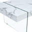 Table basse rectangulaire en bois 43,3 po avec pieds en verre trempé-1381071204-1388348333