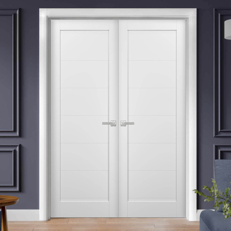 Portes françaises à panneaux Quadro, 48 po x 96 po