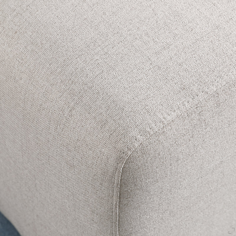 Canapé-repose-pieds, sans assemblage, tissu chenille