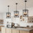 6 - Light Dimmable Lantern Rectangle Chandelier-799061082