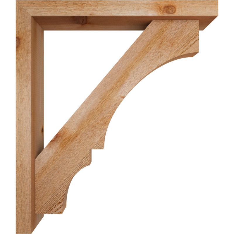 Support de bloc Balboa avec entretoise décalée, 30 x 26, Cèdre rouge occidental de l 4 po (scié brut)