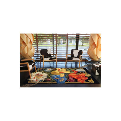 Tapis décoratif géométrique moderne à couleurs mélangées