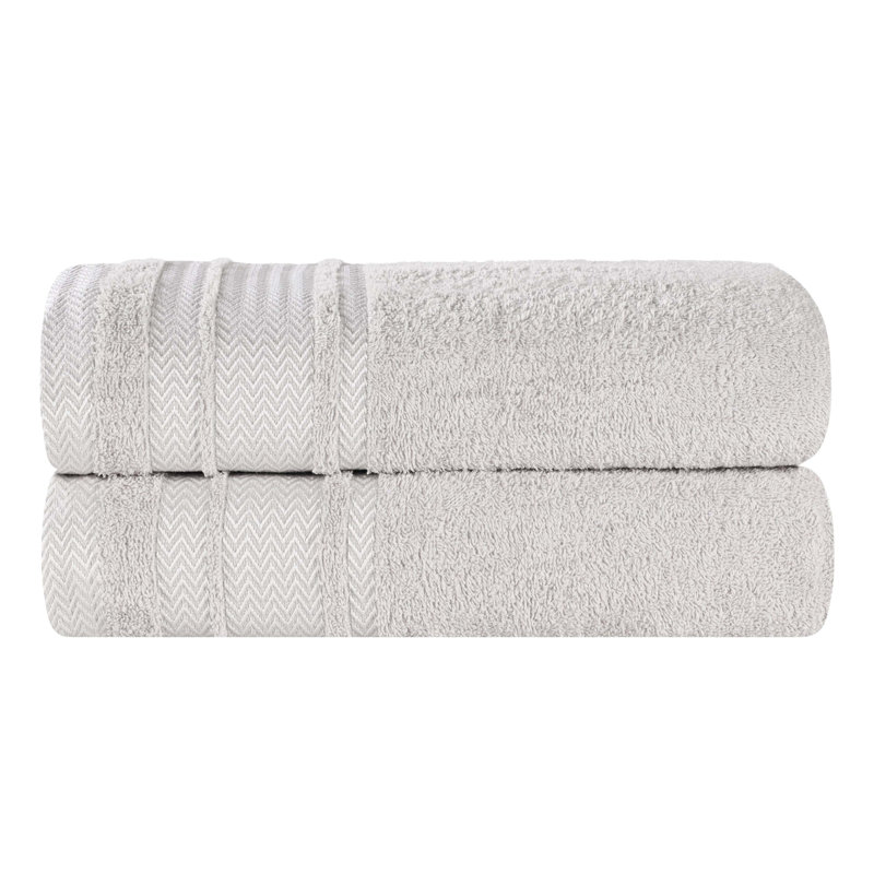 Serviette de bain Haidar, Platine