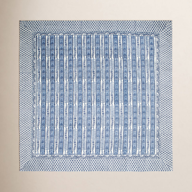 Charlemont Provence Rectangular Tablecloth, 128" x 71", Blue/Marine