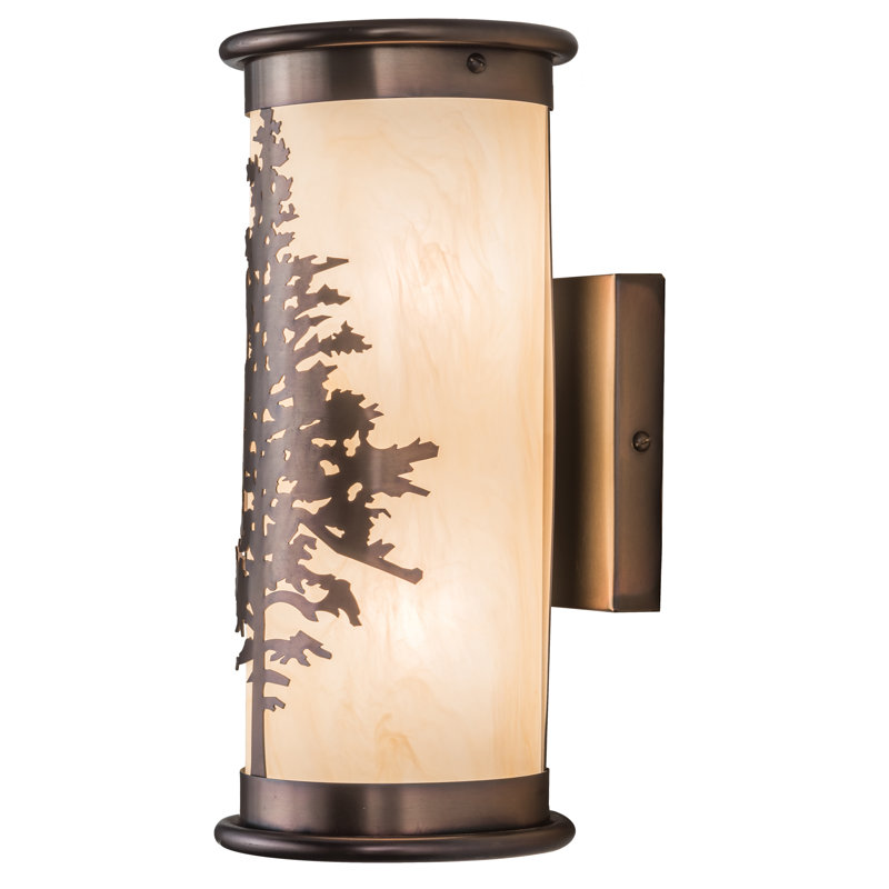 Appliquee à bras extérieur 2 lumières avec détecteur de mouvement Wylie