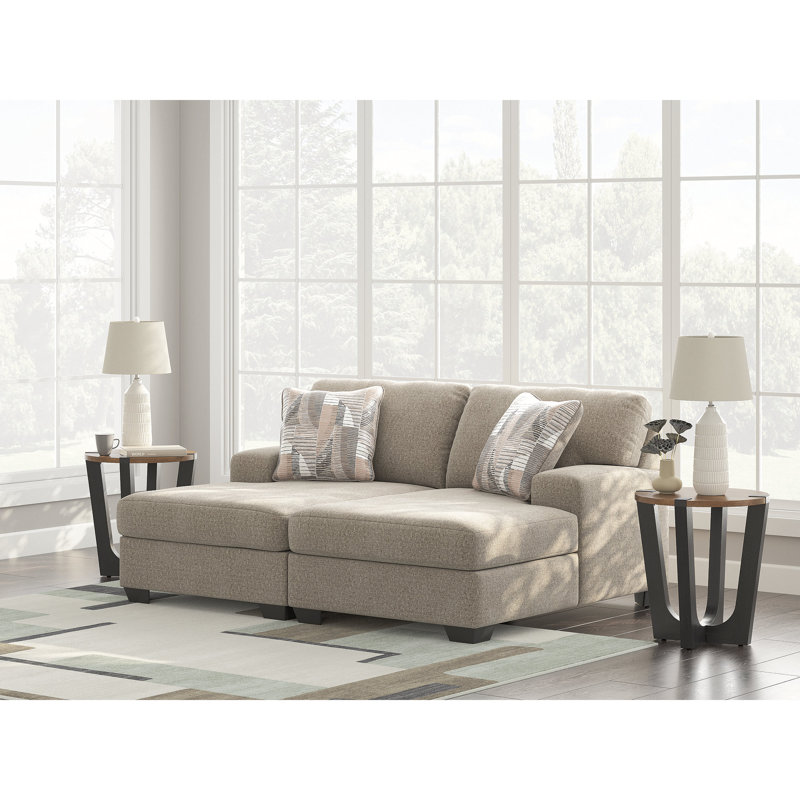 Chaise longue 2 pièces Craighead, Beige
