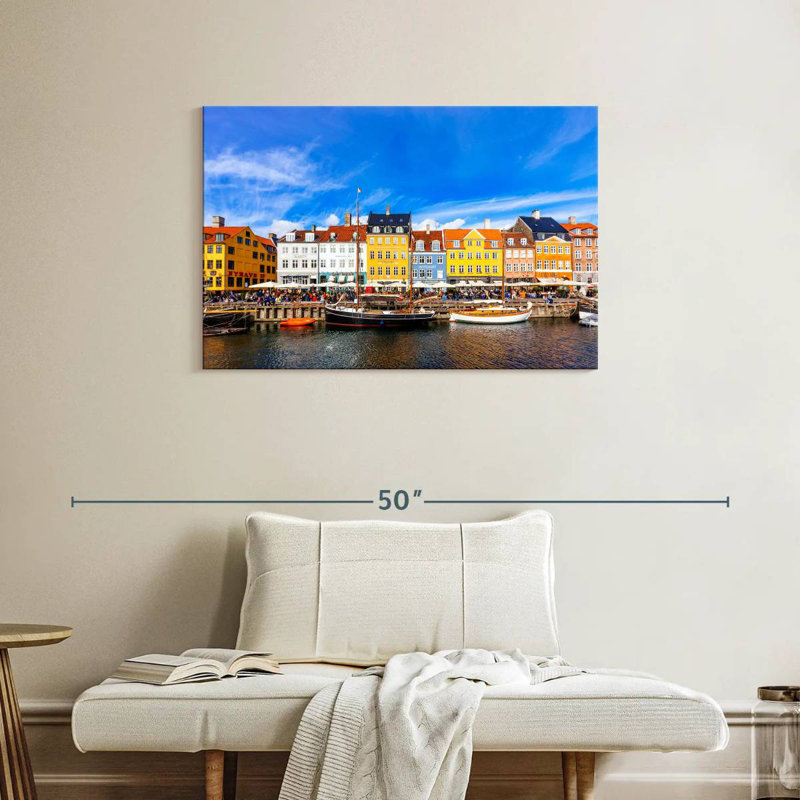 Ravi au port de Nyhavn, H 24 po x l 36 po